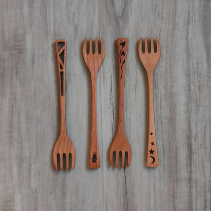 Wooden Forks | 4 Designs image 0