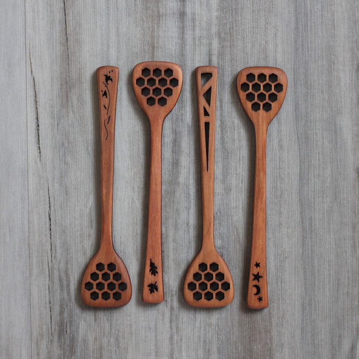 Wooden Honey Dipper | 4 Designs image 0