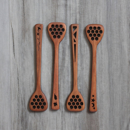Wooden Honey Dipper | 4 Designs image 0
