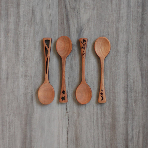 Wooden Mini Spoons | 4 Designs image 0
