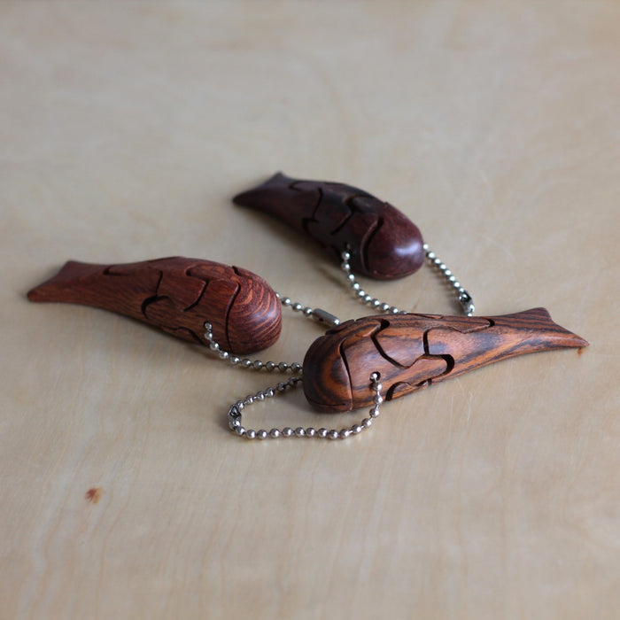 Wooden Whale Puzzle Keychain image 4