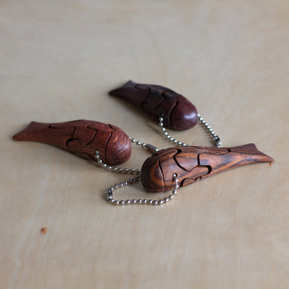 Wooden Whale Puzzle Keychain image 4