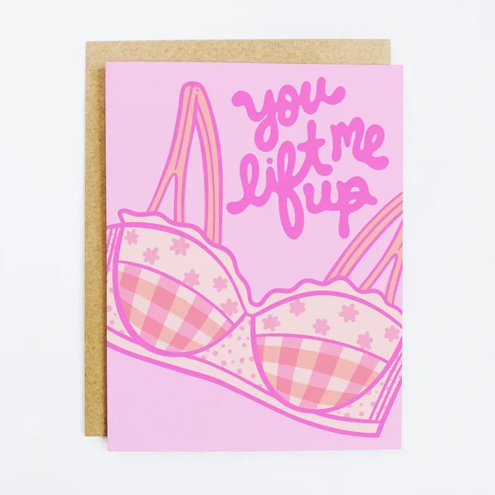"You Lift Me Up Card" – Sweet, hand-crafted A2 card with eco-friendly envelope and uplifting message

"Uplifting Appreciation Card" – Boutique greeting card with heartfelt sentiment and kraft envelope

"Handmade Thank You Card" – Thoughtful, blank interior card perfect for appreciation or encouragement