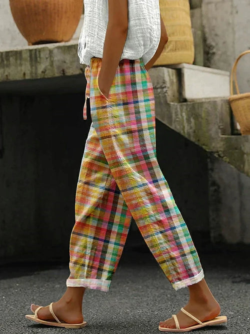 ZENARIA – COMFORTABLE STRIPED PANTS