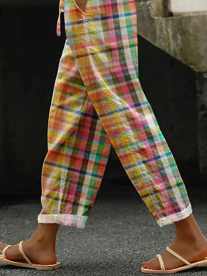 ZENARIA – COMFORTABLE STRIPED PANTS